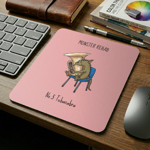 Mousepad Arte de Palavras Tubacabra Tocador de Tuba Chupaca