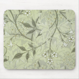 Mousepad Arte de Papel de Parede Flor de Jasmim de William
