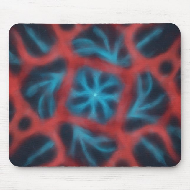 Mousepad Arte de Parede em Metal com Design de Explosão Rad (Frente)