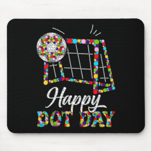 Mousepad Arte de Pontinho de Futebol Fofo Estudante Feliz D