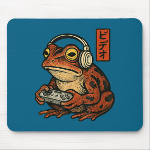 Mousepad Arte de Rã Gamer Japonês Homens Mulheres Meninos E