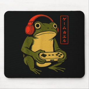 Mousepad Arte de Sapo Gamer Japonês Homens Mulheres Meninos