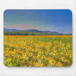 Mousepad Arte de Sonhos de Girassol
