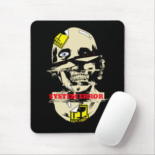 Mousepad Arte de Streetwear do Skull com Erro do Sistema