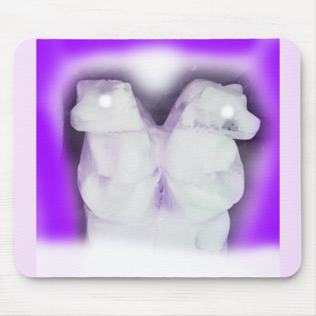 Mousepad Arte de ursos de gelo (Frente)