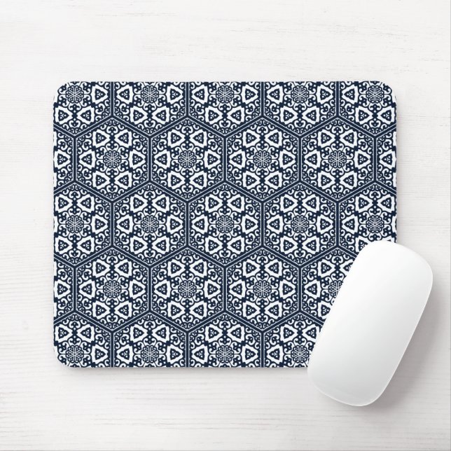Mousepad Arte de Vetor Turco Oriental Blue Ottoman (Com mouse)