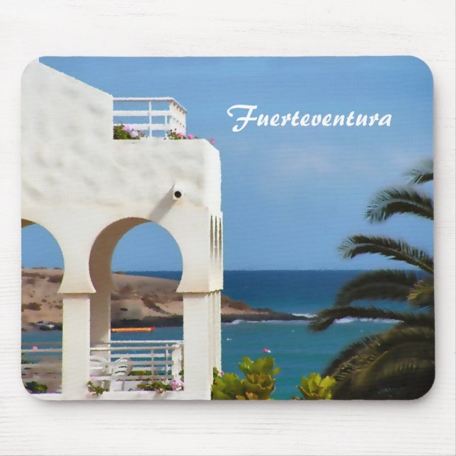 Mousepad Arte de Viagem Costeiro de Fuerteventura (Frente)