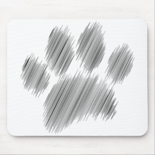 Mousepad Arte Digital com Pêssego de Cão Escrito