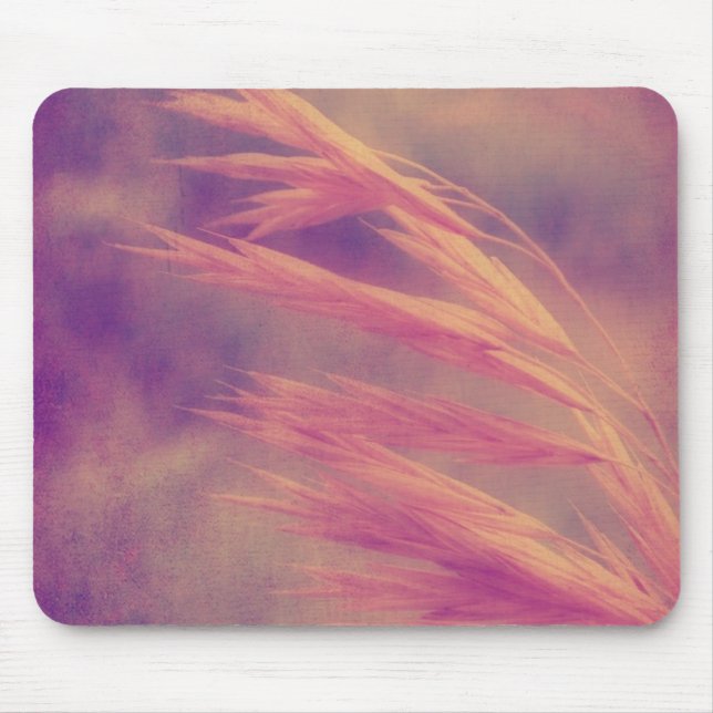 Mousepad Arte Digital de Risco de Roxo com Sementes de Gram (Frente)