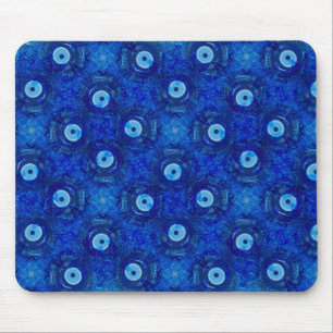 Mousepad Arte digital legal e moderna do padrão de mau azul