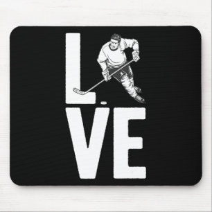 Mousepad Arte Diversão De Hóquei No Gelo Para Homens Mulher