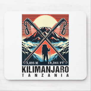 Mousepad Arte Divertida de Caminhada Subiu o Monte Kilimanj