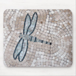 Mousepad arte do azulejo de mosaico de uma libélula