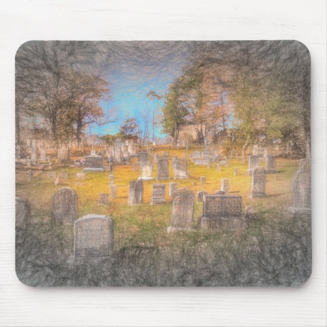 Mousepad Arte Do Cemitério Do Sonolento Hollow (Frente)