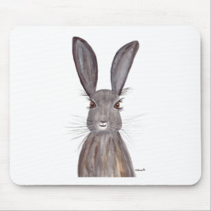 Mousepad Arte do coelho com aquarela