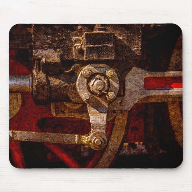 Mousepad Arte do comboio a vapor (Frente)