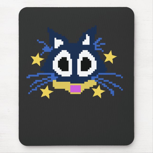 Mousepad Arte do Dia das Bruxas de Gato Negro - Spooky & Cu (Frente)