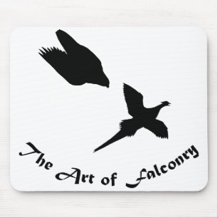Mousepad Arte do falcão de peregrino da falcoaria