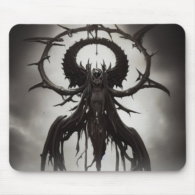 Mousepad Arte do Horror Gótico Escuro: Omen Escuro Horizont (Frente)
