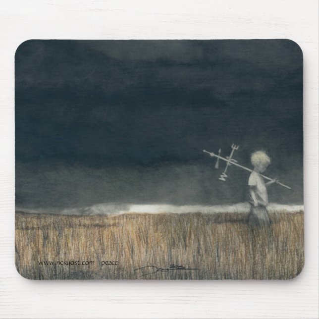 Mousepad Arte do lápis do tapete do rato w/my, 'Childhood (Frente)