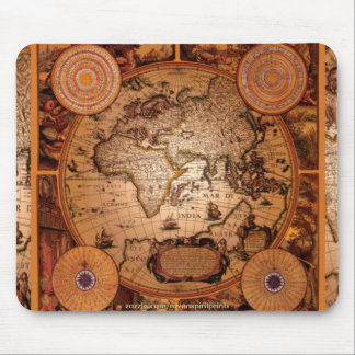 Mousepad Arte do Mapa do Velho Mundo - 1481