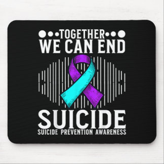 Mousepad Arte do Mês de Conscientização Apoio Prevenção Con