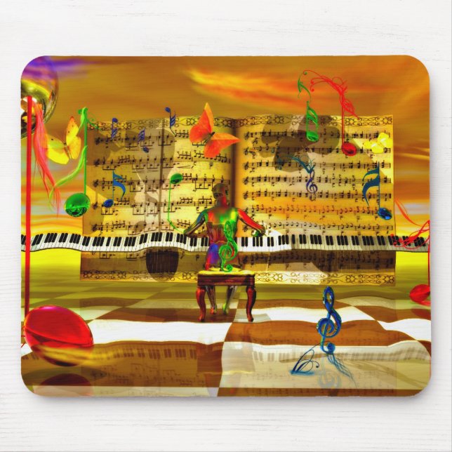 Mousepad Arte do piano (Frente)