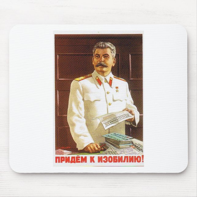Mousepad arte do poster de stalin (Frente)