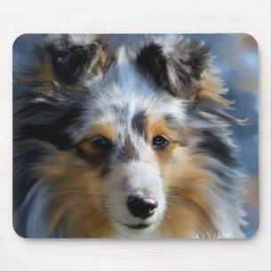 Mousepad Arte do Sheepdog de Shetland