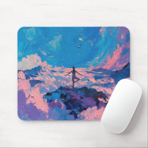 Mousepad Arte do Yoga: Beleza Equilibrada (Óleo sobre tela