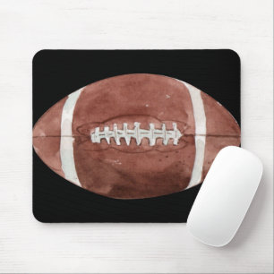 Mousepad Arte em Aquarela de Futebol Americano Vintage