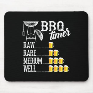 Mousepad Arte engraçada de churrasco para homens e mulheres
