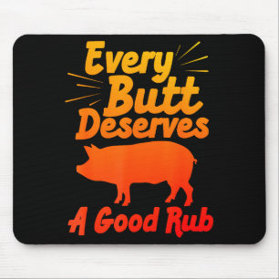 Mousepad Arte engraçada de churrasco para homens e mulheres