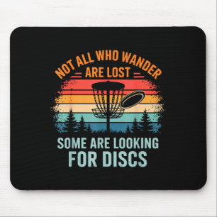 Mousepad Arte engraçada de golfe de disco para homens e mul