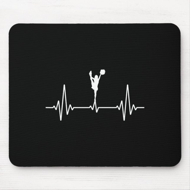 Mousepad Arte engraçada de líder de torcida Garotas Mulhere (Frente)