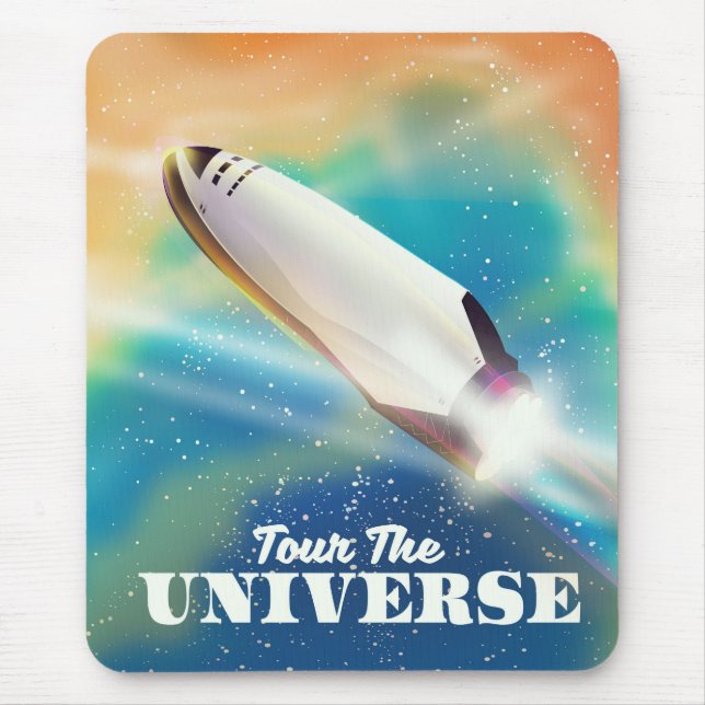 Mousepad Arte espacial Tour The Universe. (Frente)