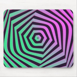 Mousepad Arte Espiral Colorida Vibrante