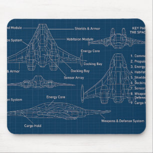Mousepad "Arte Esquema Futurística"