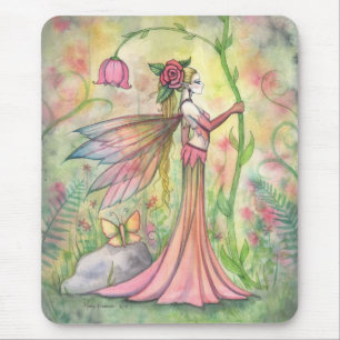 Mousepad Arte Fantasia Flor Fada do Sol da Manhã