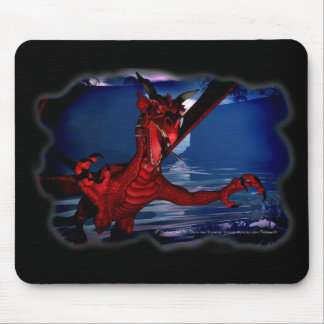 Mousepad Arte Fantástica 3D do Ataque Dragão