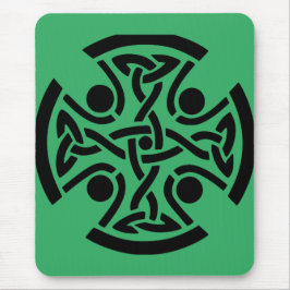 Mousepad Arte Fina de Cruz Celta Antiga com Entrelaçamento