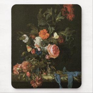 Mousepad Arte fina Floral com Rosas