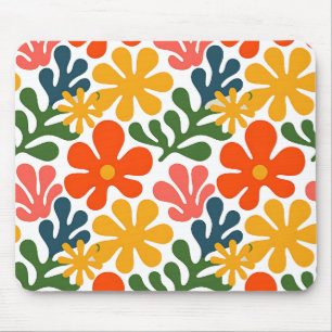 Mousepad Arte Floral Abstrata Colorida de Matisse no Estilo