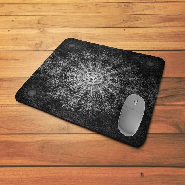 Mousepad Arte floral espumante Blackening (Criador carregado)
