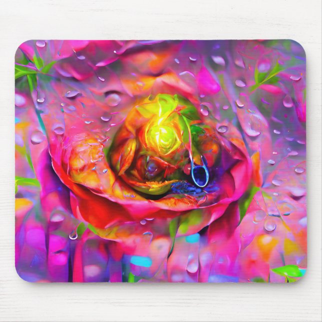 Mousepad Arte Floral Surreal (Frente)