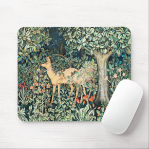 Mousepad Arte Floral Vintage de William Morris com Veado da
