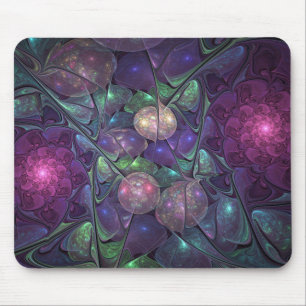 Mousepad Arte Fractal Moderna Abstrato de Brilhante Colorid