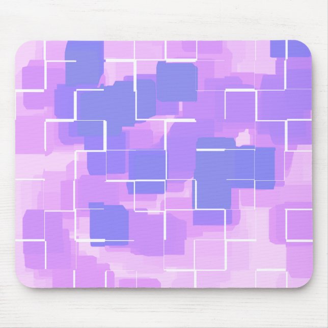 Mousepad Arte Geométrica "Berry Azul" (Frente)