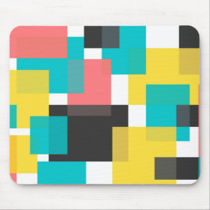 Mousepad Arte geométrica colorida, legal, na moda, urbana
