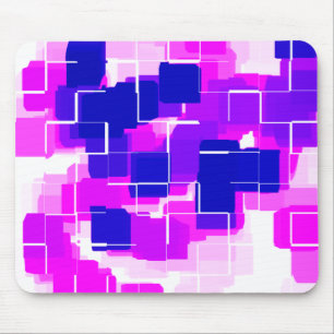 Mousepad Arte Geométrica "Framboesa Azul"